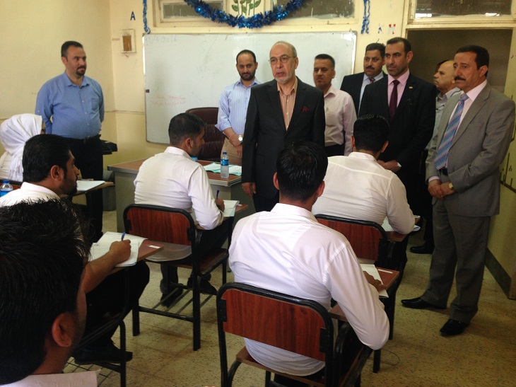 زيارة رئيس الجامعة الى الكلية